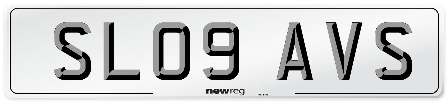 SL09 AVS Number Plate from New Reg